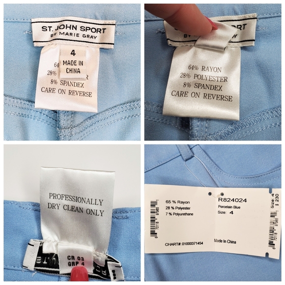 St. John Sport | NWT Porcelain Blue Trouser Pants - Picture 8 of 8